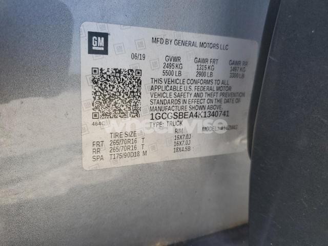 Photo 7 of 2019 CHEVROLET COLORADO (VIN 1GCGSBEA4K1340741)