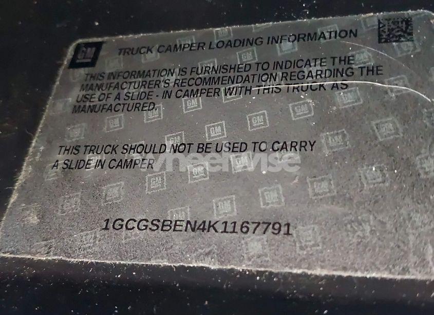 Photo 9 of 2019 Chevrolet Colorado WT (VIN 1GCGSBEN4K1167791)