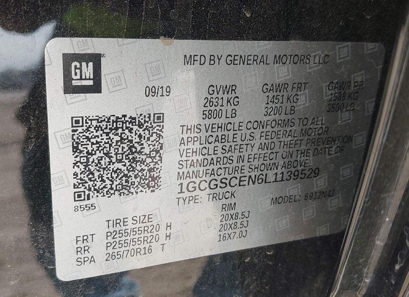 Photo 9 of 2020 Chevrolet Colorado 2WD SHORT BOX LT (VIN 1GCGSCEN6L1139529)