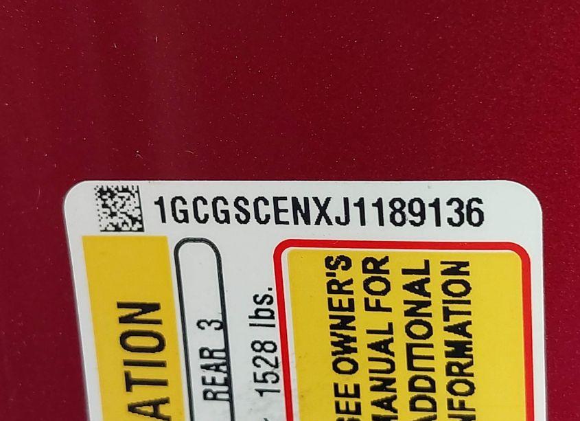 Photo 9 of 2018 Chevrolet Colorado LT (VIN 1GCGSCENXJ1189136)