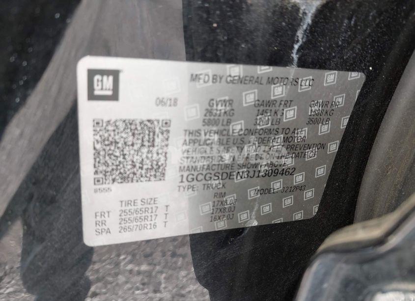 Photo 9 of 2018 Chevrolet Colorado Z71 (VIN 1GCGSDEN3J1309462)