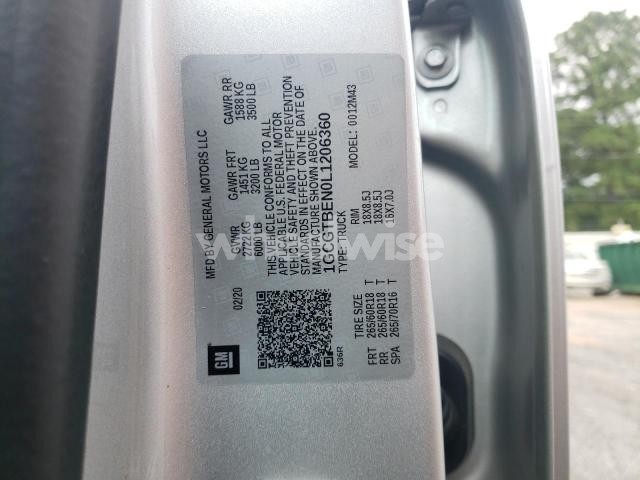 Photo 11 of 2020 CHEVROLET COLORADO N/A (VIN 1GCGTBEN0L1206360)