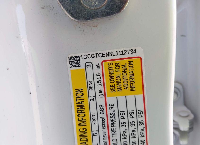 Photo 9 of 2020 Chevrolet Colorado 4WD SHORT BOX LT (VIN 1GCGTCEN8L1112734)