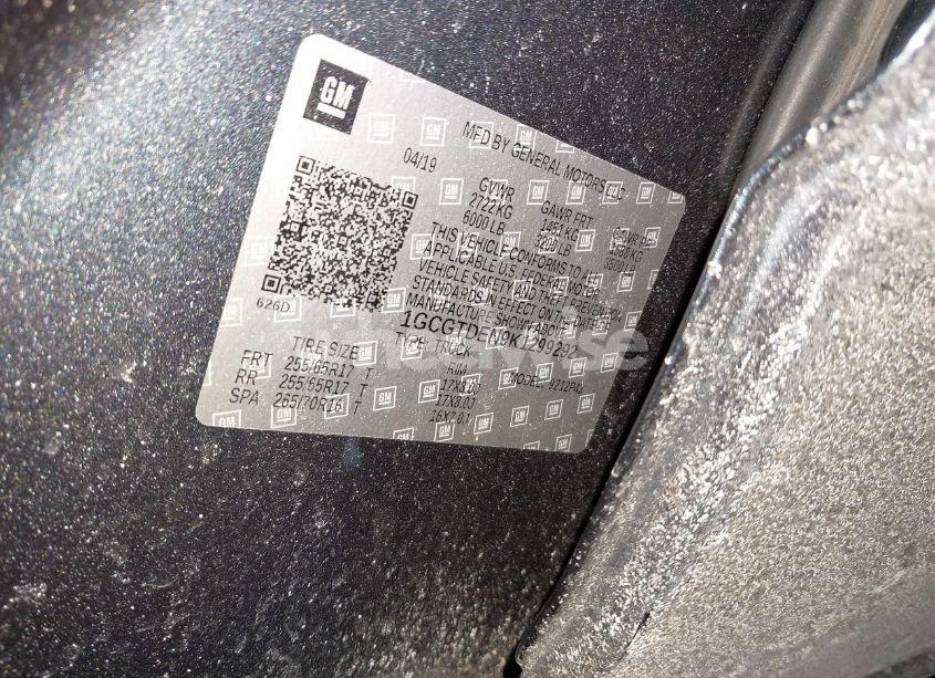 Photo 9 of 2019 Chevrolet Colorado Z71 (VIN 1GCGTDEN9K1299292)