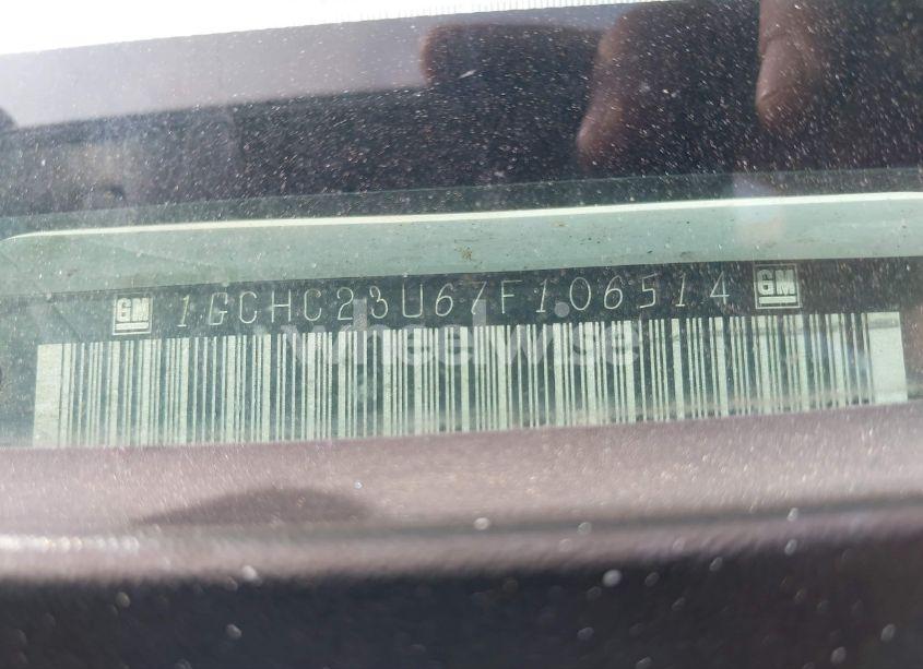 Photo 9 of 2007 Chevrolet Silverado 2500HD CLASSIC WORK TRUCK (VIN 1GCHC23U67F106514)