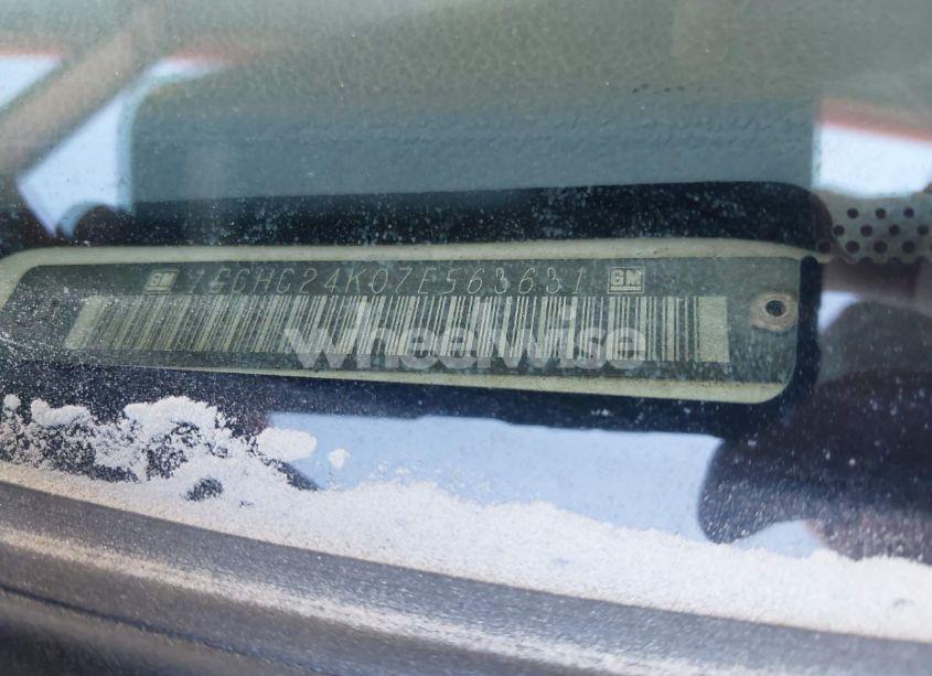 Photo 9 of 2007 Chevrolet Silverado 2500HD WORK TRUCK (VIN 1GCHC24K07E563631)