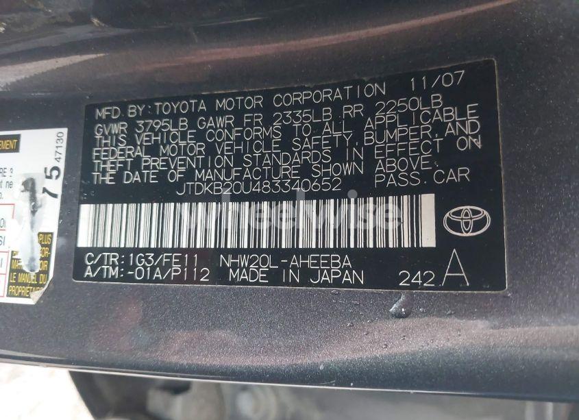 Photo 9 of 2008 Toyota Prius (VIN 1GCHC29K07E******)