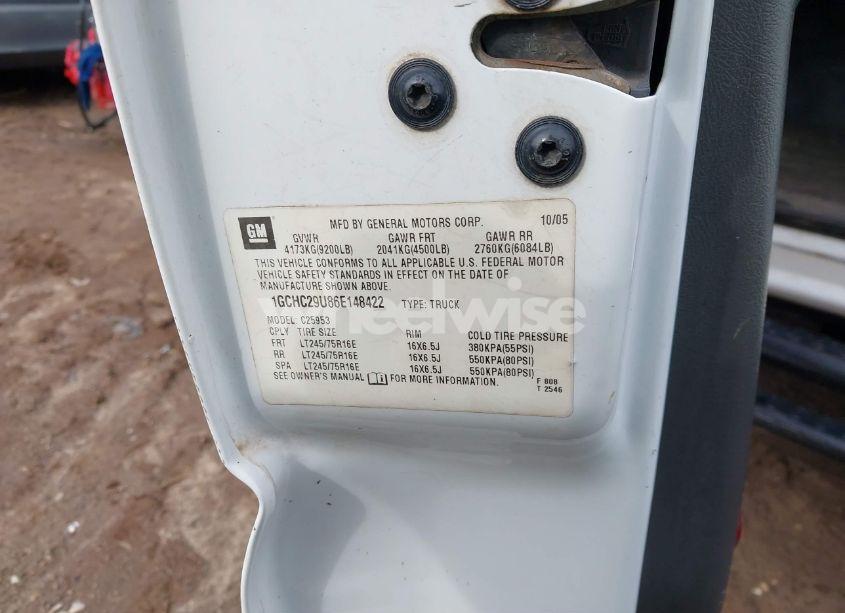 Photo 9 of 2006 Chevrolet Silverado 2500HD LS (VIN 1GCHC29U86E148422)