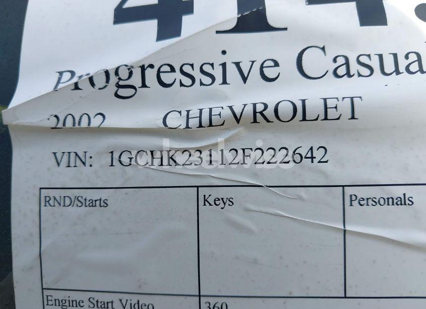 Photo 9 of 2002 Chevrolet Silverado 2500HD LS (VIN 1GCHK23112F222642)