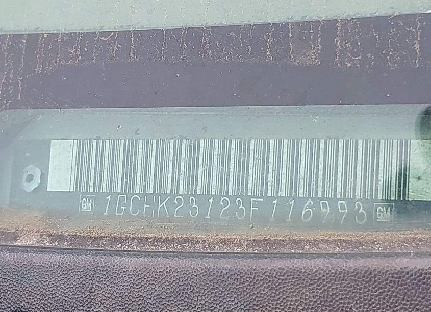 Photo 9 of 2003 Chevrolet Silverado 2500HD (VIN 1GCHK23123F116993)