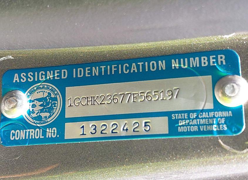 Photo 9 of 2007 Chevrolet Silverado 2500HD LTZ (VIN 1GCHK23677F565197)