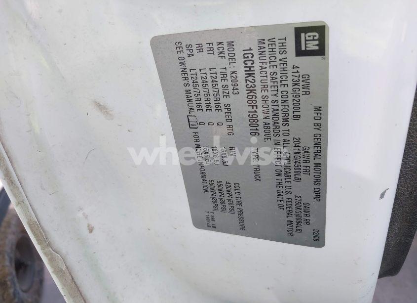 Photo 9 of 2008 Chevrolet Silverado 2500HD LT1 (VIN 1GCHK23K68F198016)