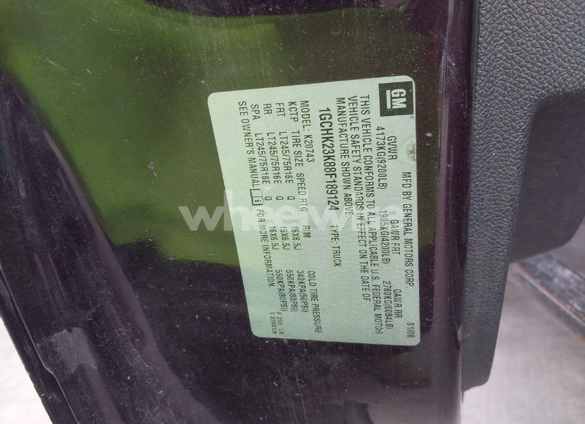 Photo 9 of 2008 Chevrolet Silverado 2500HD LT1 (VIN 1GCHK23K88F189124)