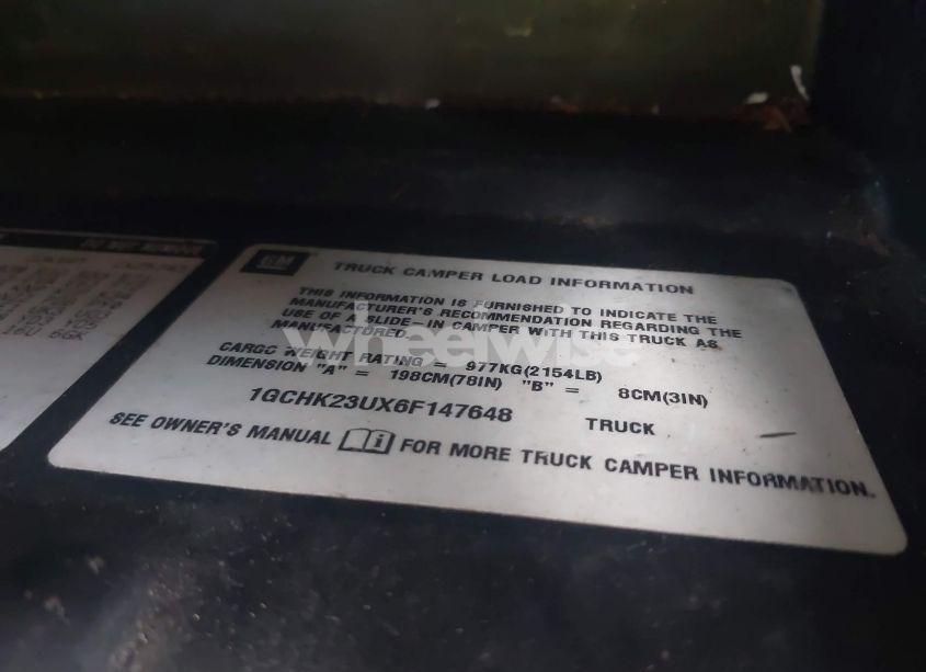 Photo 9 of 2006 Chevrolet Silverado 2500HD LT1 (VIN 1GCHK23UX6F147648)