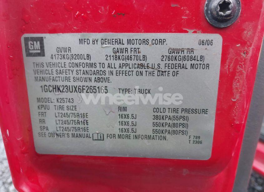 Photo 9 of 2006 Chevrolet Silverado 2500HD LT3 (VIN 1GCHK23UX6F265165)