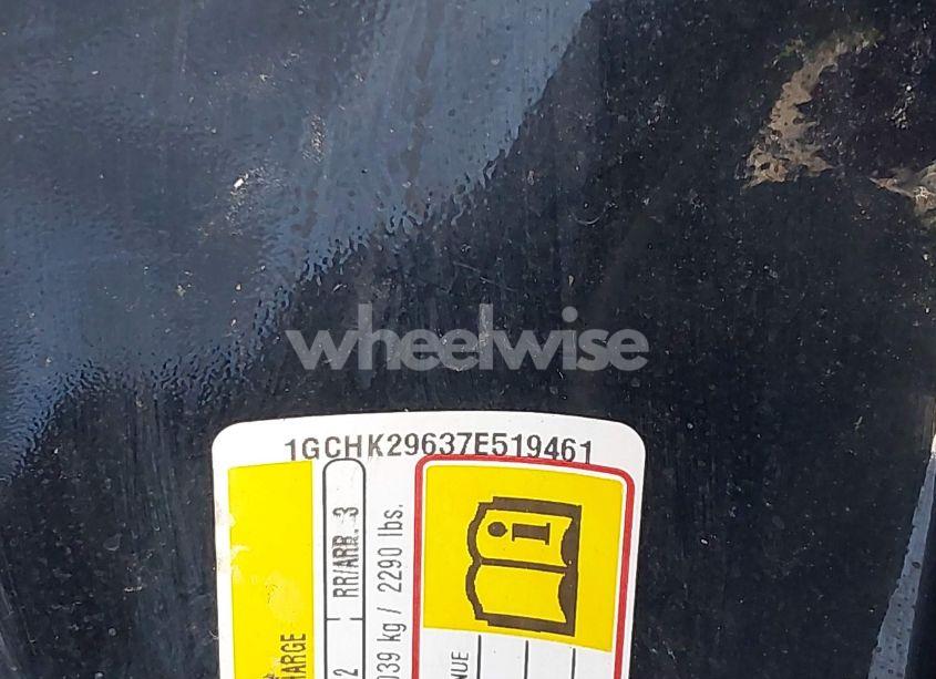 Photo 9 of 2007 Chevrolet Silverado 2500HD LT1/LT2/LTZ/WORK TRUCK (VIN 1GCHK29637E519461)