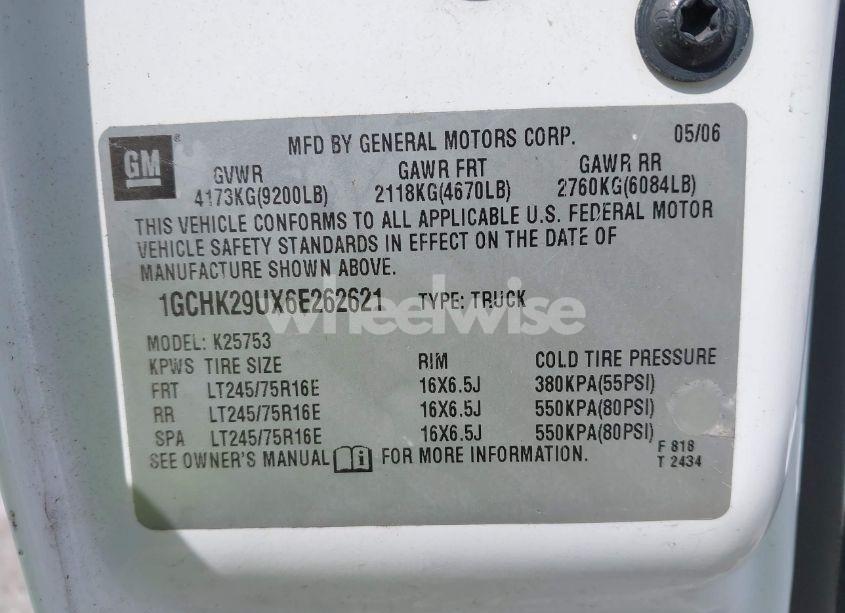 Photo 9 of 2006 Chevrolet Silverado 2500HD LT1 (VIN 1GCHK29UX6E262621)