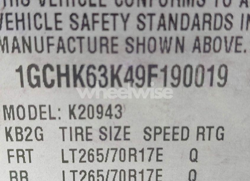 Photo 9 of 2009 Chevrolet Silverado 2500HD LTZ (VIN 1GCHK63K49F190019)