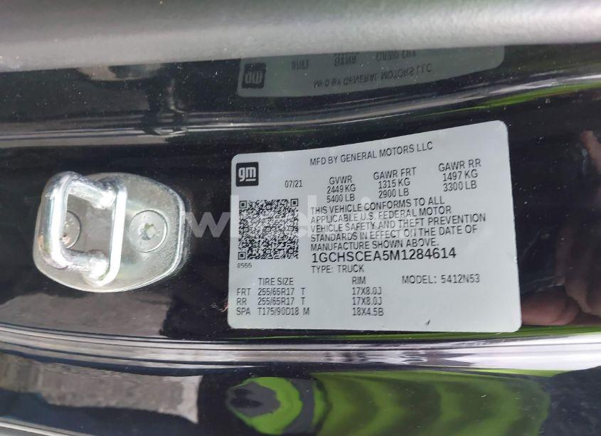 Photo 9 of 2021 Chevrolet Colorado 2WD LONG BOX LT (VIN 1GCHSCEA5M1284614)