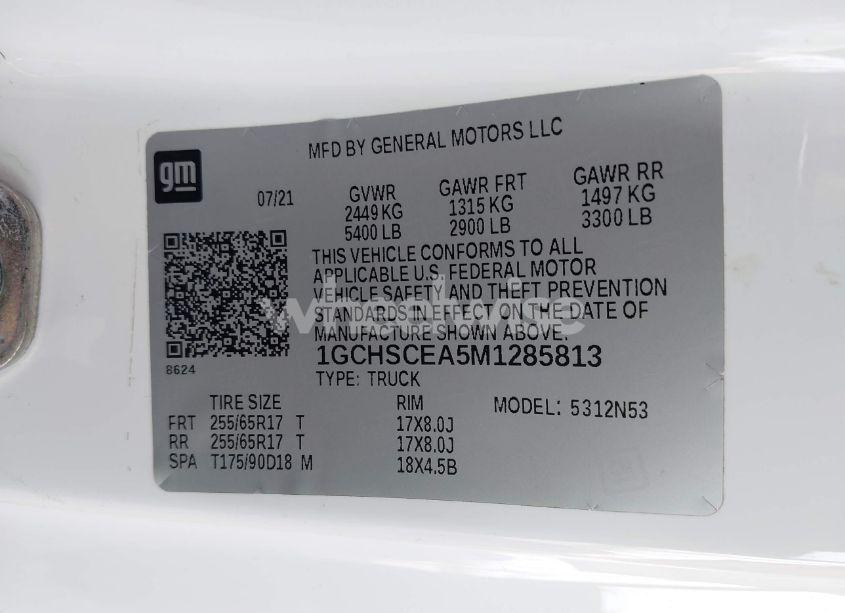 Photo 9 of 2021 Chevrolet Colorado 2WD LONG BOX LT (VIN 1GCHSCEA5M1285813)