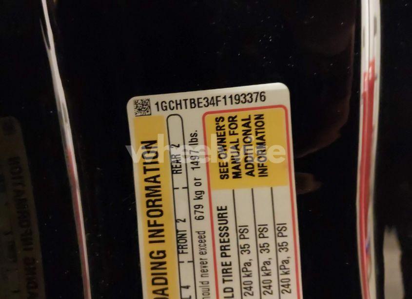 Photo 9 of 2015 Chevrolet Colorado LT (VIN 1GCHTBE34F1193376)