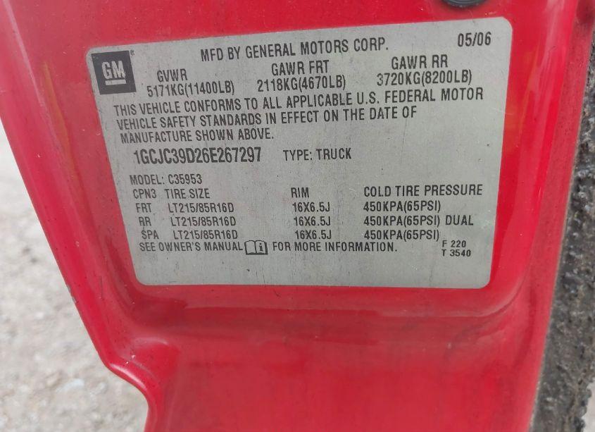 Photo 9 of 2006 Chevrolet Silverado 3500 LT1 (VIN 1GCJC39D26E267297)