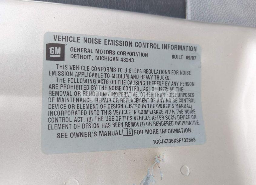 Photo 9 of 2008 Chevrolet Silverado 3500HD LTZ (VIN 1GCJK336X8F132658)