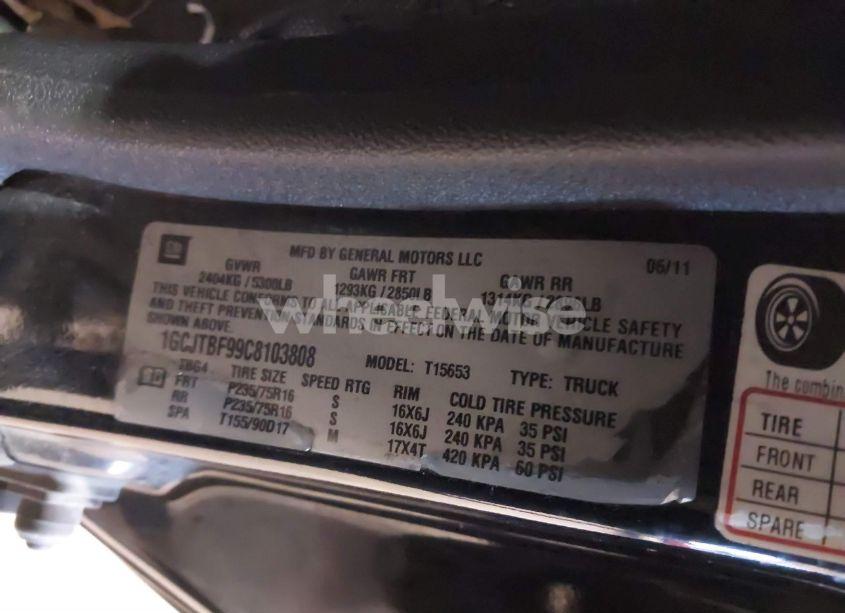 Photo 9 of 2012 Chevrolet Colorado WORK TRUCK (VIN 1GCJTBF99C8103808)