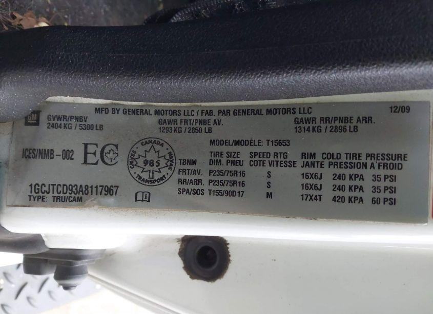 Photo 9 of 2010 Chevrolet Colorado 1LT (VIN 1GCJTCD93A8117967)