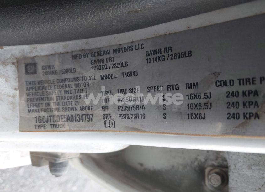 Photo 9 of 2010 Chevrolet Colorado 1LT (VIN 1GCJTCDE5A8134797)