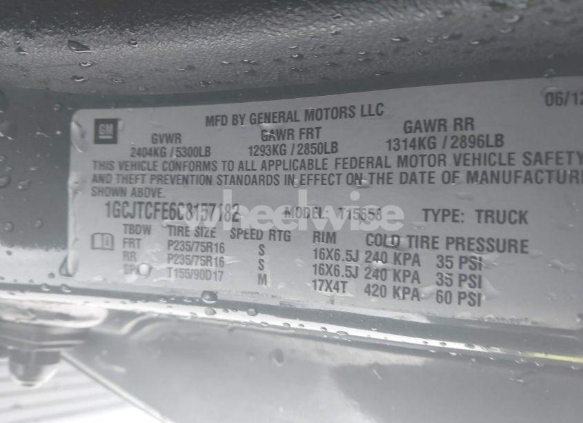 Photo 9 of 2012 Chevrolet Colorado 1LT (VIN 1GCJTCFE6C8157182)