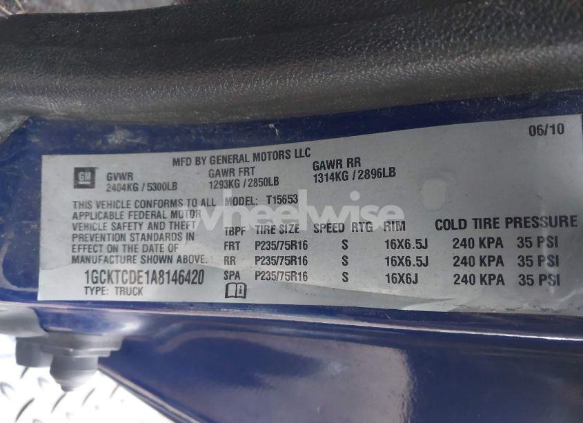 Photo 9 of 2010 Chevrolet Colorado 1LT (VIN 1GCKTCDE1A8146420)