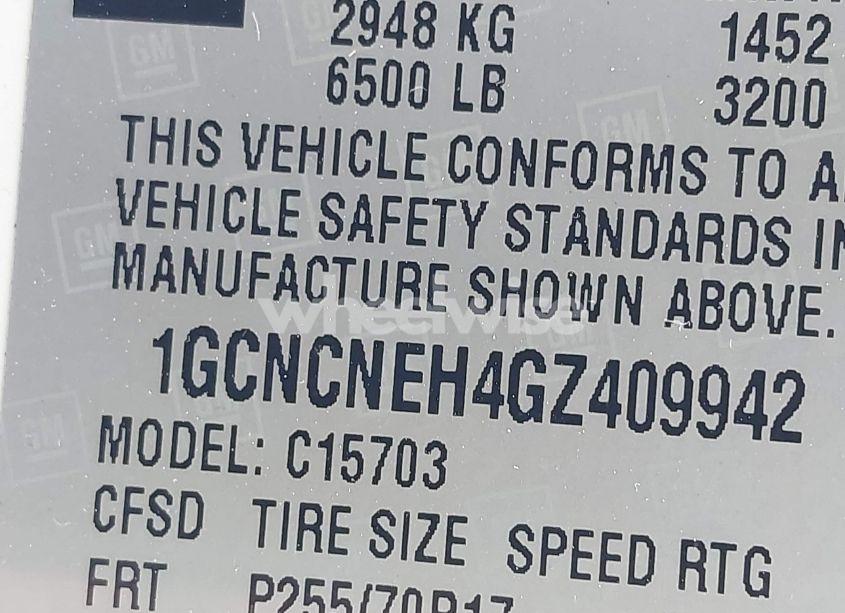 Photo 9 of 2016 Chevrolet Silverado 1500 LS (VIN 1GCNCNEH4GZ409942)