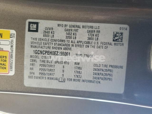 Photo 3 of 2014 CHEVROLET SILVERADO C1500 (VIN 1GCNCPEH0EZ255061)