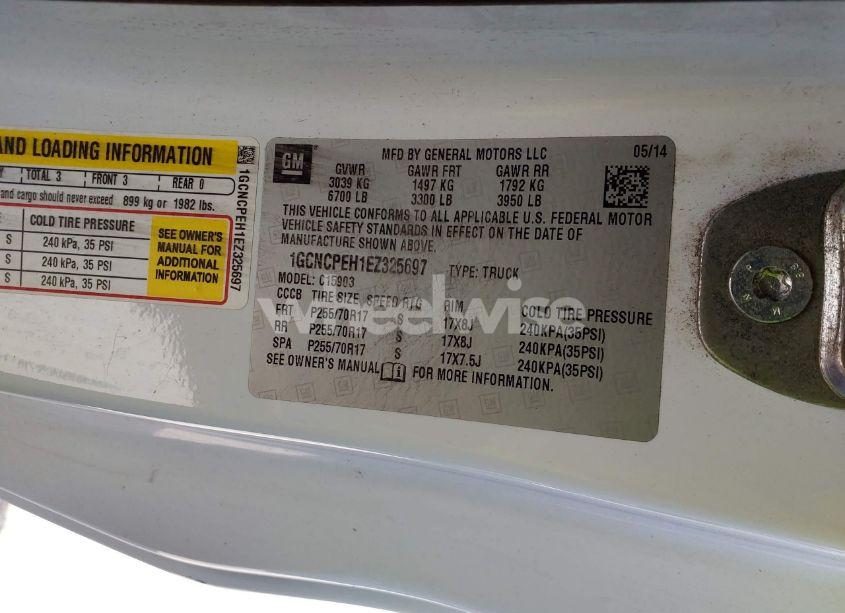 Photo 9 of 2014 Chevrolet Silverado 1500 WORK TRUCK 1WT (VIN 1GCNCPEH1EZ325697)