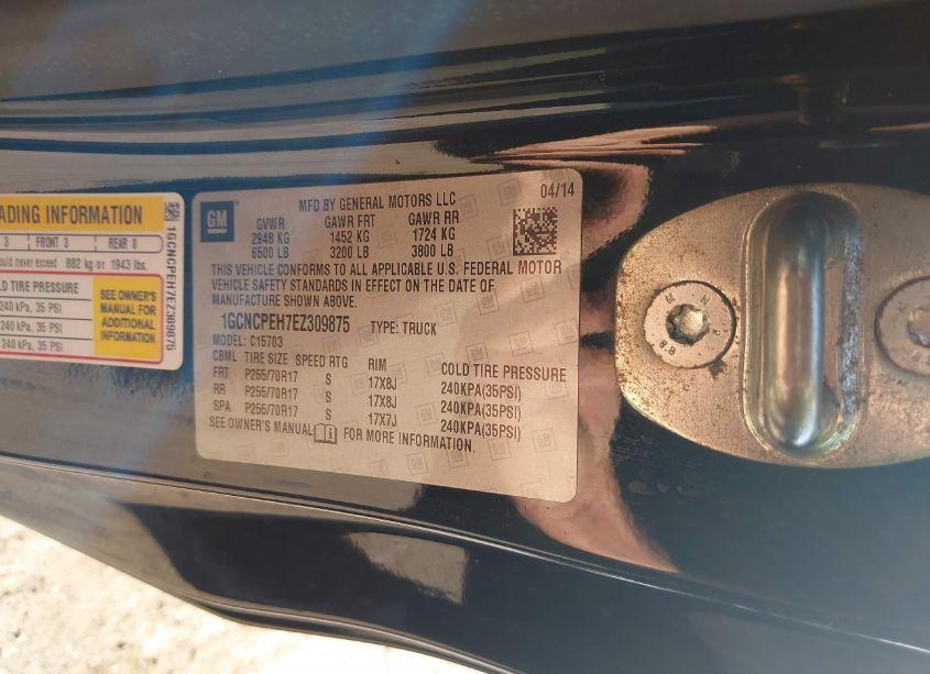 Photo 9 of 2014 Chevrolet Silverado 1500 WORK TRUCK 1WT (VIN 1GCNCPEH7EZ309875)