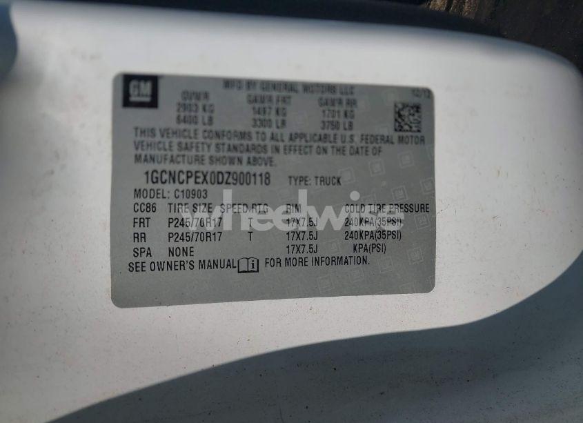 Photo 9 of 2013 Chevrolet Silverado 1500 WORK TRUCK (VIN 1GCNCPEX0DZ900118)