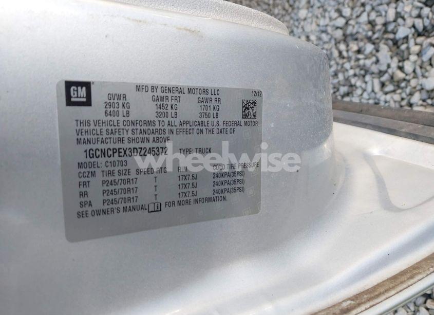 Photo 9 of 2013 Chevrolet Silverado 1500 WORK TRUCK (VIN 1GCNCPEX3DZ245372)