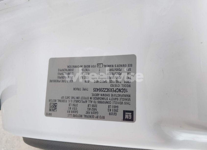 Photo 9 of 2012 Chevrolet Silverado 1500 WORK TRUCK (VIN 1GCNCPEX9CZ299435)