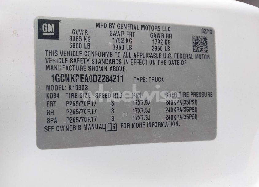 Photo 9 of 2013 Chevrolet Silverado 1500 WORK TRUCK (VIN 1GCNKPEA0DZ284211)