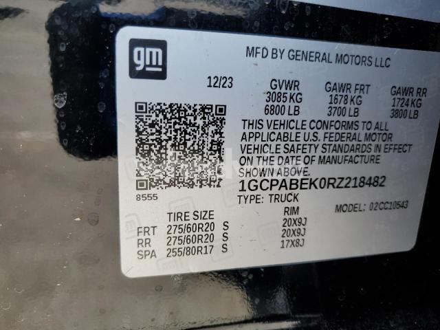 Photo 5 of 2024 CHEVROLET SILVERADO C1500 CUSTOM (VIN 1GCPABEK0RZ218482)