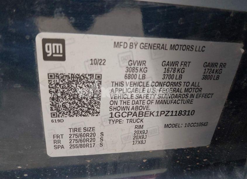 Photo 9 of 2023 Chevrolet Silverado 1500 2WD SHORT BED CUSTOM (VIN 1GCPABEK1PZ118310)