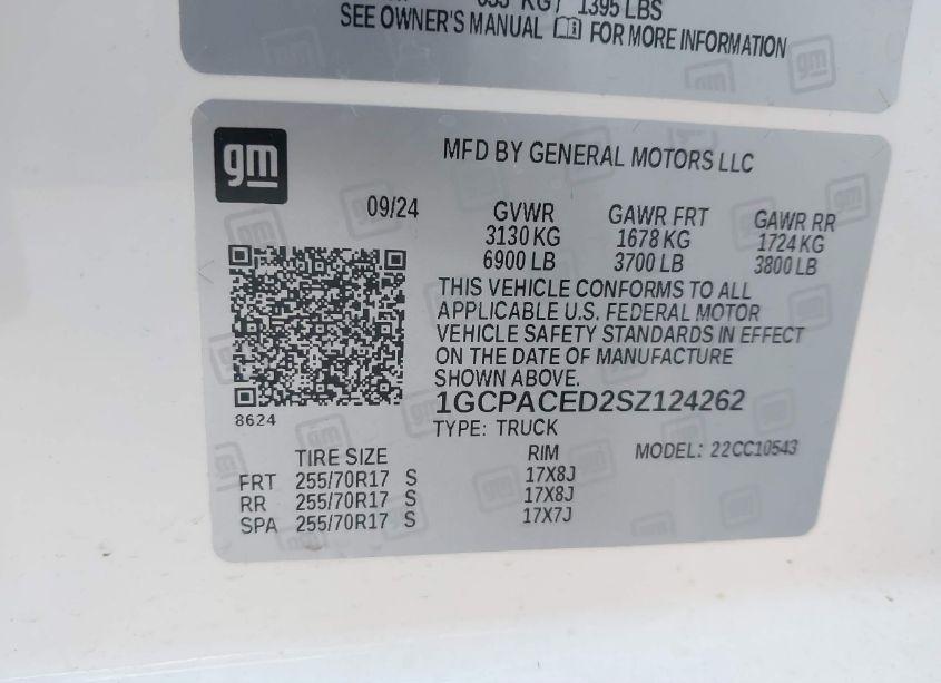 Photo 9 of 2025 Chevrolet Silverado 1500 2WD SHORT BED LT (VIN 1GCPACED2SZ124262)