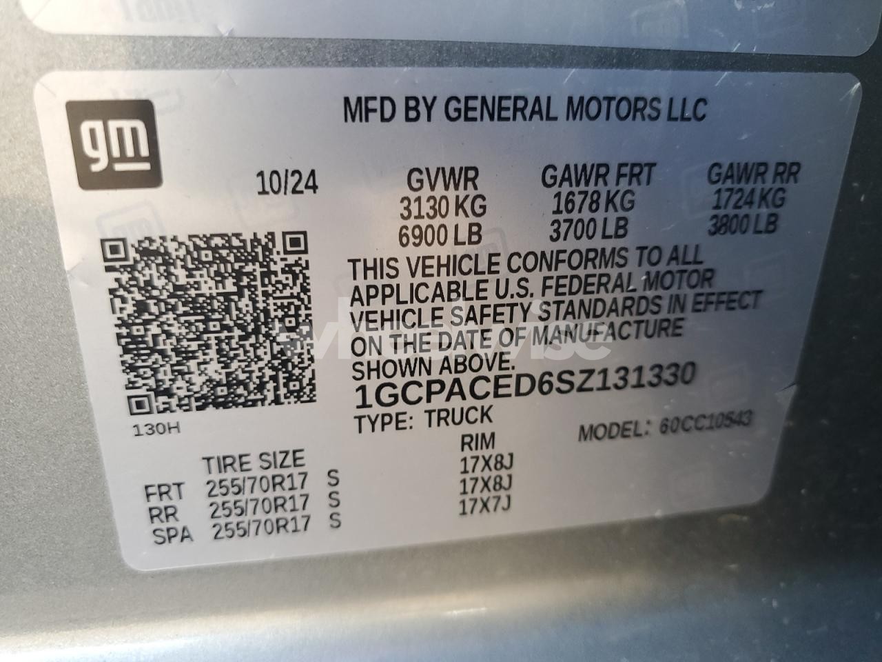 Photo 12 of 2025 CHEVROLET SILVERADO C1500 LT (VIN 1GCPACED6SZ131330)