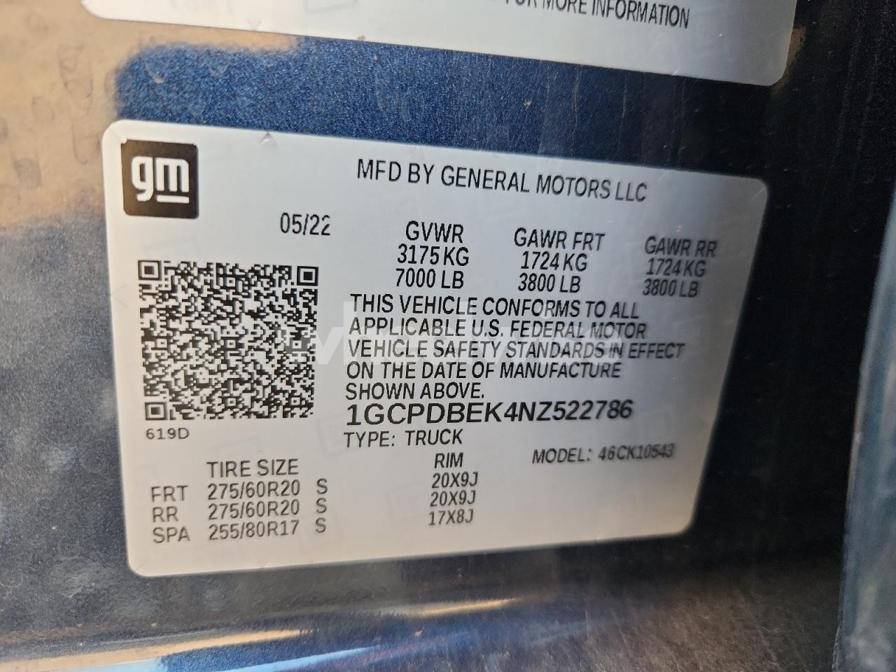 Photo 13 of 2022 CHEVROLET SILVERADO K1500 CUSTOM (VIN 1GCPDBEK4NZ522786)