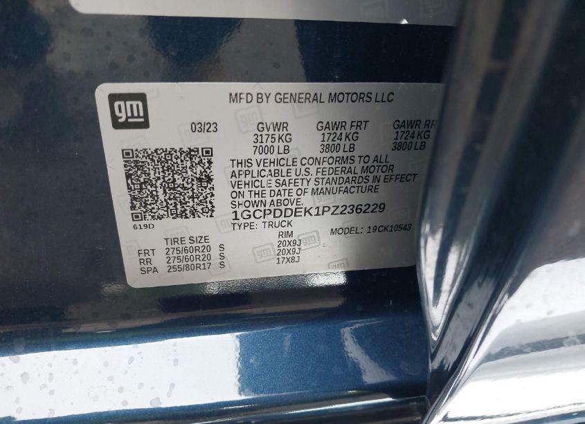 Photo 9 of 2023 Chevrolet Silverado 1500 4WD STANDARD BED LT (VIN 1GCPDDEK1PZ236229)