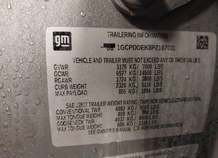 Photo 9 of 2023 Chevrolet Silverado 1500 4WD STANDARD BED LT (VIN 1GCPDDEK8PZ187031)