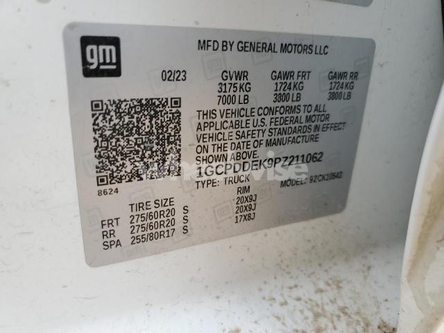 Photo 8 of 2023 CHEVROLET SILVERADO K1500 LT (VIN 1GCPDDEK9PZ211062)