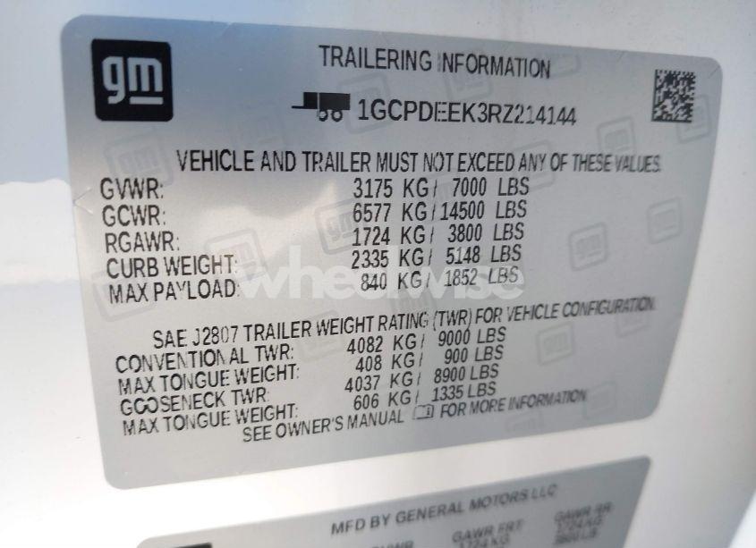 Photo 9 of 2024 Chevrolet Silverado 1500 4WD SHORT BED RST (VIN 1GCPDEEK3RZ214144)