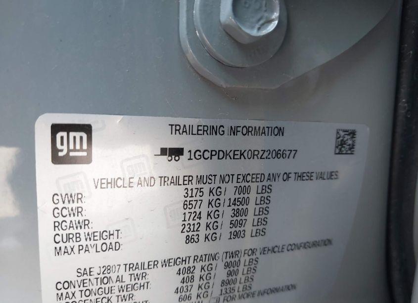 Photo 9 of 2024 Chevrolet Silverado 1500 4WD SHORT BED LT WITH 2FL (VIN 1GCPDKEK0RZ206677)